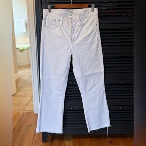 J. Crew White Flare Boot Crop Women's Jeans